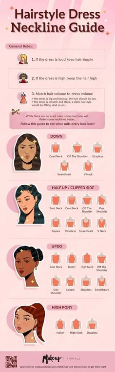 Hair Up Ideas, Neckline Guide, Outfit Sneakers, Hair Guide, Fashion Vocabulary, Dress Guide, Ideas Outfit, Sleek Hairstyles, Chic Outfit