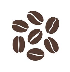 coffee beans on a white background