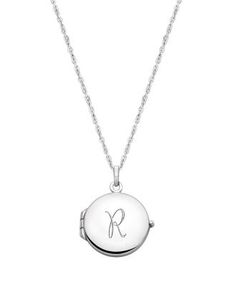 This classic round locket is a timeless piece, made of the highest quality materials. Strung onto a shimmering fine chain with extendable sizes, this necklace is a lasting addition to her jewelry collection. Round Locket, Engraved Initials, Big Kid, Timeless Pieces, Big Kids, Locket, Jewelry Collection, Initials, Sterling Silver