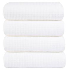 three white sheets stacked on top of each other