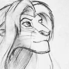 a drawing of the lion from disney's live - action movie