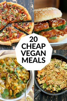 the top 20 cheap vegan meals