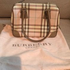 Barely Used Pink Bag. Burberry Pink, Pink Handbag, Pink Handbags, Mini Bags, Burberry Bag, Pink Bag, Louis Vuitton Damier, Mini Bag, Burberry