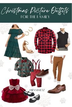 christmas pictures for the family with clothes and shoes