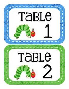 the very hungry caterpillar table numbers