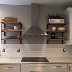 the kitchen is clean and ready to be used as a cook's counter top