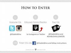 an info sheet with the words how to enter, follow us and instagram your photo