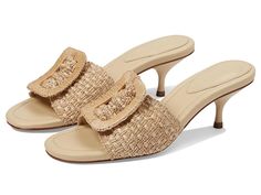 Schutz Cinna - Women's Sandals : Natural : Take a walk into luxury and embrace timeless chic donning Schutz Cinna. Crafted with synthetic raffia upper, these mid-stiletto sandals boast a square-shaped design, elevating your style effortlessly. The leather lining and outsole ensure durability and luxury. Featuring a foam insole and slip-on style with an open toe, they offer both elegance and ease for every occasion. Made in Brazil. Measurements: Heel Height: 2 in Weight: 6 oz Product measurements were taken using size 6, width M. Please note that measurements may vary by size. Timeless Chic, Natural Women, Take A Walk, Stiletto Sandals, Made In Brazil, A Walk, Women's Sandals, Open Toe, Womens Sandals