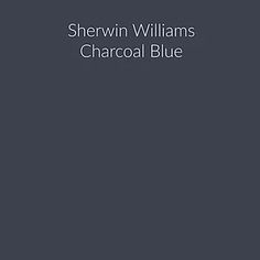 the cover of shewin williams's charocal blue, with an image of a