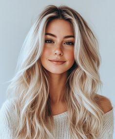 Snow-Frosted Winter Blonde Hair Blending Roots With Blonde Hair, Blonde Hair With Shadow Roots, Root Shadow Blonde, Shadow Root Blonde, Money Piece Highlights, Root Blonde, Winter Blonde Hair, Best Fade Haircuts, Winter Blonde