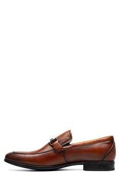 Cushioned comfort brings everyday appeal to a timeless bit loafer shaped from smooth, refined leather. Cushioned insole Leather upper/textile lining/rubber sole Imported Bit Loafers, Leather Loafers, Loafers Men, Cognac, Rubber Sole, Leather Upper, Loafers, Size 10, Nordstrom