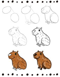 an animal worksheet for children to learn how to draw and color the animals