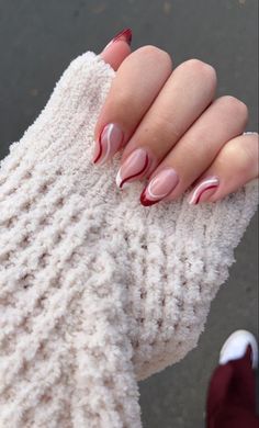 Taylor Swift Nails, Maroon Nails, February Nails, Nagel Tips, Simple Gel Nails, Casual Nails, Xmas Nails, Short Acrylic Nails