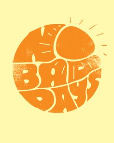 an orange and yellow poster with the words boop days on it's side