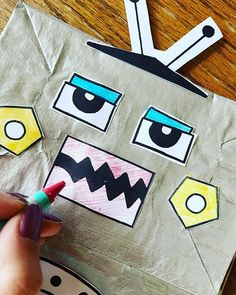 A Robot, Craft For Kids, Free Printable, Free Printables, Crafts For Kids, For Kids