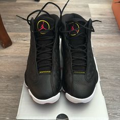 Jordan 13 Playoff Size 8.5 With Original Box Worn Once Jordan 13 Playoffs, Jordan 13 Playoff, Jordan 13, Jordans For Men, Jordan Shoes, Athletic Shoes, Men's Shoes, Black And Red, Man Shop