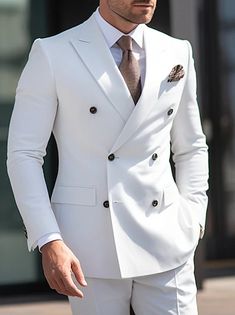 Costume Homme Mariage Ensemble 2 pièces Rouge Bordeaux Vert foncé Gris foncé Couleur Pleine Coupe Sur-Mesure Double Boutonnage à Six boutons 2023 de 2024 ? €107.99 Beach Wedding Suits, Slim Fit Suit Men, Dress Suits For Men, Designer Suits For Men, Linen Suits