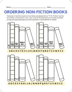 the instructions for ordering non - fiction books are shown in three different styles and sizes