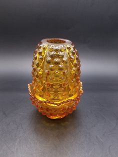 Vintage Fenton Amber Hobnail Fairy Lamp Light. No chips or cracks. Is a maker scratch please see pictures.  We have a 30-day return policy. Seller pays for the returns.We ship within 3 business days after payment. We ship Monday-Friday exceptholidays. Fairy Lamp, Fenton Glass, Lighted Signs, Monday Friday, See Picture, Lamp Light, Candle Holders, Amber, Return Policy