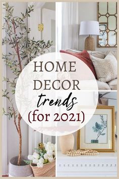 a collage of home decor items with text overlay