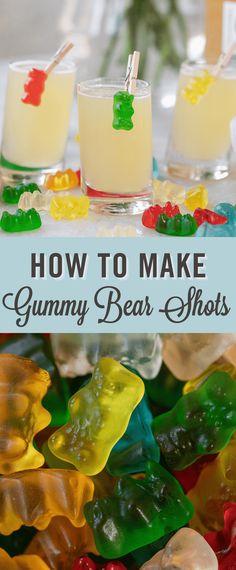 how to make gummy bear shots with the text overlay