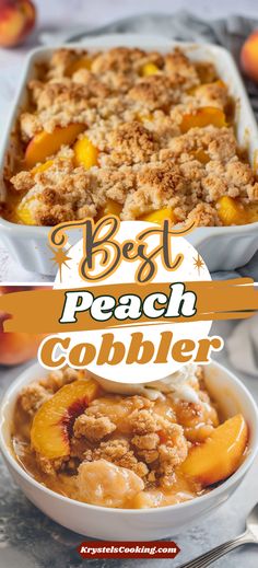 the best peach cobbler recipe is made with fresh peaches