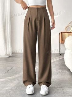 Elevate your wardrobe with the SHEIN EZwear Women Solid Color Wide-Leg Pants With Pocket! These chic and versatile pants are perfect for any occasion, featuring a stylish wide-leg design that offers both comfort and elegance.
Embrace effortless style and make a statement with these must-have pants!
✨ Ready to upgrade your look? Click to shop now and discover the perfect blend of comfort and style!🛒📦🤎☁️🫧

 #shein#WideLegPants #fashioninspiration #ootd #FashionTrends
#CasualStyle
#PantsWithPockets
#ChicFashion
#EverydayStyle
#ComfortableFashion
#WardrobeEssentials
#SummerFashion
#FashionInspo
#StyleInspiration
#EffortlessStyle#TrendyPants Leg Outfit, Wide Leg Outfit, Casual Work Pants, Work Pants Women, Casual Wide Leg Pants, Brown Pants, Pantalon Large