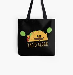 Tac’o Clock • Millions of unique designs by independent artists. Find your thing. Taco Time, Food Sticker, Mexico Food, Food T, Funny Food, Food Stickers, Food Humor, Tapestry Throw