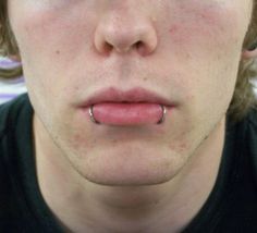 a young man with piercings on his nose