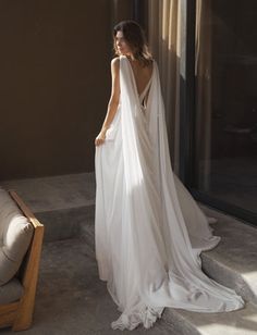 All Wedding Dresses – Wedding Roof Goddess Wedding Dress, Greek Wedding Dresses, Detachable Cape, Minimal Wedding Dress, Cape Wedding Dress, Wedding Dress Flowy, Bohemian Wedding Dress, Dream Wedding Ideas Dresses, A Line Wedding Dress