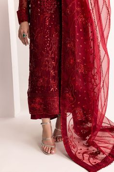 Product Description: Embroidered Chiffon Shirt Embroidered Organza Dupatta Raw Silk Trouser Dyed Inner (Attached) Red Organza Sets With Chikankari Embroidery, Red Organza Traditional Wear With Chikankari Embroidery, Red Chikankari Embroidery Organza Sets, Diwali Raw Silk Embroidered Fabric With Sheer Dupatta, Red Chikankari Embroidered Organza Sets, Elegant Raw Silk Fabric With Sheer Dupatta Embroidery, Party Sheer Dupatta Embroidered Raw Silk Fabric, Festive Sheer Raw Silk Dupatta, Red Organza Embroidered Fabric For Eid