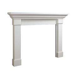 Majestic Kenwood 69-Inch Flush Wood Mantel Side View White Fireplace Mantels, White Mantle, White Mantel, Wooden Mantel, Mantel Surround, Wood Mantel, Gas Log Sets, Free Gas, White Fireplace