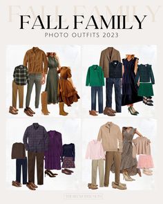 the fall family photo outfits are available in multiple colors