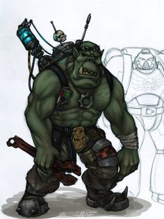 an image of a drawing of a character from the video game world of warcraft