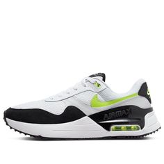 Nike Air Max SYSTM 'White Volt' DM9537-100 (SNKR/Casual/Classic) White Sneakers With Air Cushioning For Outdoor Activities, Nike Air Max Sneakers In Summit White, Nike Air Max Cushioning Sneakers In Summit White, Nike Air Max Cushioned Sneakers In Summit White, White Nike Air Max Sports Shoes Breathable, White Nike Air Max Breathable For Sports, White Breathable Nike Air Max For Sports, White Nike Air Max For Sports, White Nike Air Max With Air Cushioning For Sports