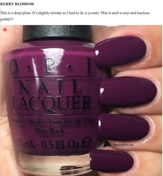 Purple Fall Nail Colors, Plum Wine Nails, Purple Wine Nails, Wine Purple Nails, Eggplant Nail Color, Nails Trending Now 2024, Nails Plum Color, Plum Colored Nails, Fall Sns Nail Colors