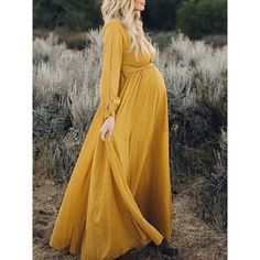 Maternity V-neck Long Sleeve Solid Color Dress - Lukalula.com Fall Maternity Dress, Pregnancy Fashion Fall, Maternity Photo Outfits, Photo Night, Fall Family Photo Outfits, Maternity Inspiration, Fall Maternity, Maternity Photography Poses