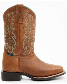 Shyanne Women's Aries Western Performance Boots - Broad Square Toe | Boot Barn Western Embroidery, Boot Barn, Boots Square Toe, Get Directions, Phone Numbers, Leather Upper, Square, Boots, Quick Saves