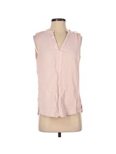 Assorted Brands Sleeveless Blouse Size: Small Tops - used. 100% Polyester | Sleeveless Blouse: Pink Tops - Size Small Cheap Pink Tank Blouse, Pink Sleeveless Blouse, Small Tops, Pink Tops, Sleeveless Blouse, Do Good, Clean Out, Thrift Store, Peplum Top