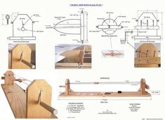 the diagram shows how to make a wooden bench