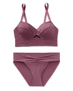 The Fatima dark purple bra and panty set is made from recycled micro fabrics for a sexy and sustainable lingerie look. This demi bra style has ruched detailing, a keyhole detail, and adjustable straps. (Available in sizes XS-XL.) Purple Bra, Purple Bras, Bra Style, Adore Me, Demi Bra, Bra And Panty Sets, Bra Styles, High Cut, Dark Purple