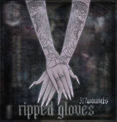 two hands holding each other with the words ripped glows on their fingertipss