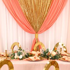 Glitz-Sequin-Mesh-Net-Drape-Backdrop-Panel-Gold Chiffon Curtains, Event Draping, Drape Backdrop, Mesh Curtain, Draping Ideas, 120 Round Tablecloth, Banquet Chair Covers, Crystal Centerpieces, Sequin Backdrop