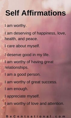 a poem written in the language of self affirmations