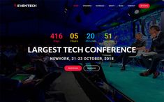 a screen shot of the largest tech conference