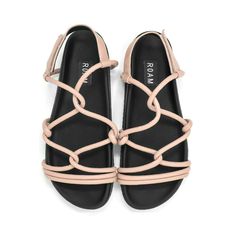 ROAM LINKY SANDALS SAND VEGAN LEATHER – R0AM Ankle Tie Sandals, Black Slides, Luxury Contemporary, Sand Color, Walker Boots, Garment Bags, Sandal Fashion, Lace Up Flat, Back Strap