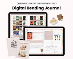 the digital reading journal is open and ready to be used