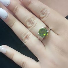 -> Green Citrine 925 Sterling Silver Rose Cut Ring -> Changable Size -> Free Shipping 😊 💙 Green Citrine, Turkish Jewelry, Solitaire Ring, Rose Cut, Olive Green, Citrine, Statement Rings, Jewelry Rings, Silver Rings