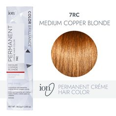 Ion Copper Hair Color, Hair Color Yellow, Ion Hair Colors, Color Melts, Copper Blonde Hair Color, Ion Color Brilliance, Medium Golden Brown, Copper Blonde Hair, Medium Ash Blonde