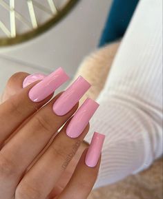 Baby Pink Nails, Work Nails, Cute Nail, Pink Acrylic